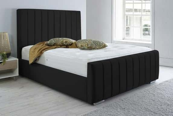 Black-Plush-Apollo-Wing-Upholstered-Bed-Frame-1