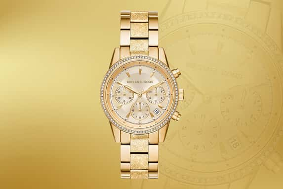 MICHAEL-KORS-MK6597-WOMEN’S-RITZ-CHRONOGRAPH-GOLD-TONE-STEEL-WATCH-1