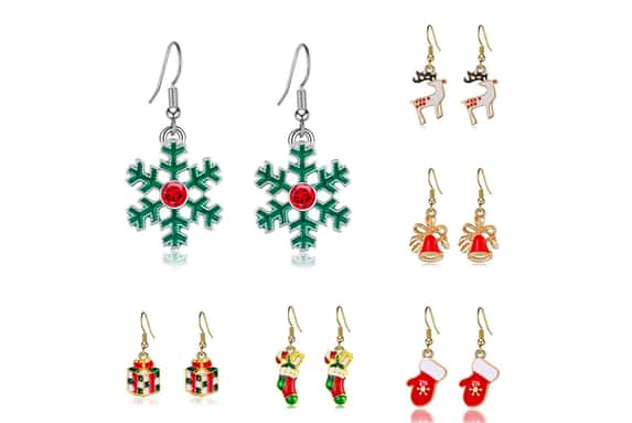 6-Pairs-Christmas-Drop-Earrings-Creative-Fashion-Jewelry-2