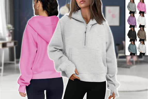 Women’s-Half-Zip-Hood-Sweatshirt-1