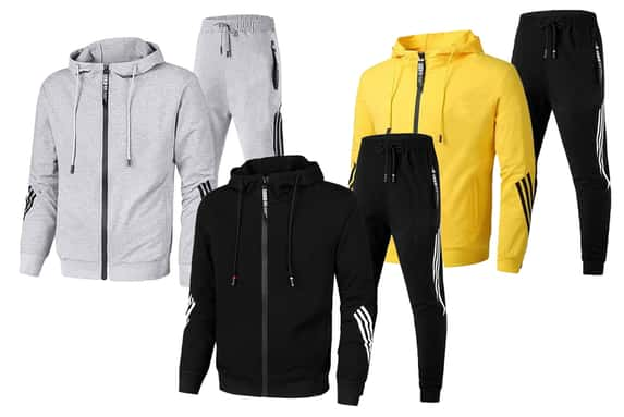 Men's-Zipper-Stripe-Tracksuit-Hoodie-Pants-Set-1