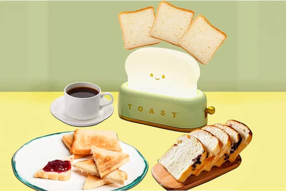 Cute-Toast-Lamp-Night-Light-LED-USB-Rechargeable-Bread-Light-1