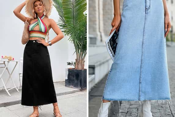 Women's-High-Waist-Loose-A-Line-Denim-Skirt-1