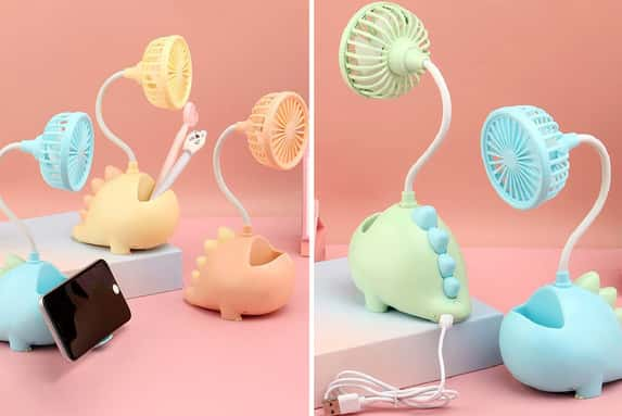 Dinosaur-Mini-Fan-with-Phone-Holder-1