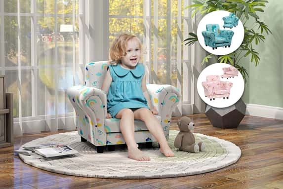 HOMCOM-2-Piece-Kids-Sofa-Set-1