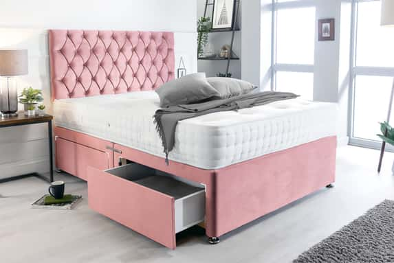 Pink-Plush-Divan-Set