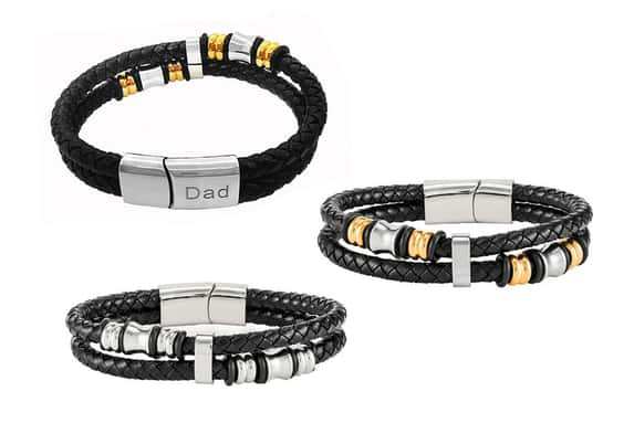 GameChanger-Associates-LTD---Mens-Genuine-Leather-Bracelet