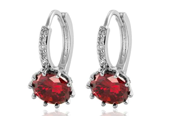 GameChanger-Associates-LTD---Huggies-Earrings-with-Ruby-Red