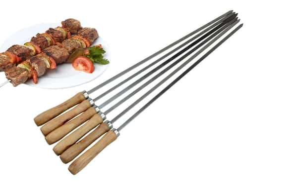 KEBAB-SKEWERS-METAL-BBQ-SET-5-PCS-(PACK-5)-_-SKEWERS-STICKS-STAINLESS-STEEL-FLAT-REUSABLE-BBQ-TOOLS-1