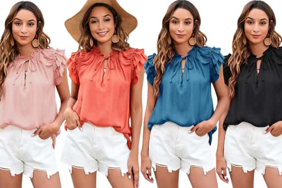 Bell-short-sleeve-v-neck-top-1