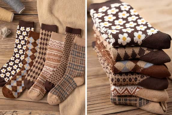 6pairs-Women-Retro-Pattern-Warm-Socks-1