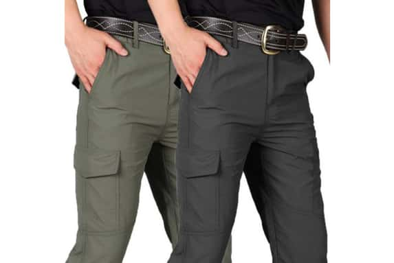 waterproof trousers greyand khaki