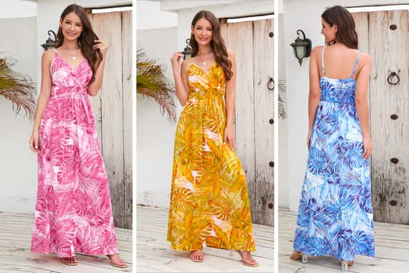 Women-Print-Deep-V-Neck-Long-Dress-Maxi-Beach-Dress-1