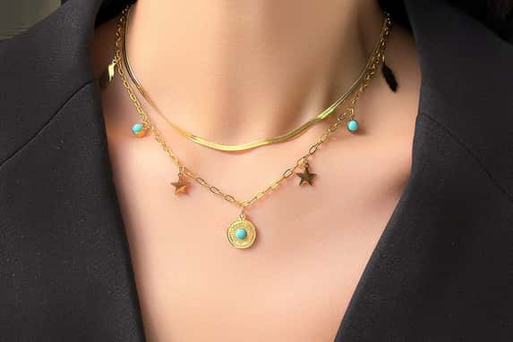 BOHO-GOLD-LAYERED-TURQUOISE-NECKLACE-1