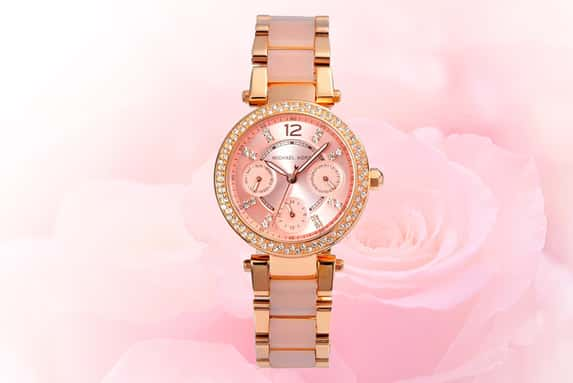 MICHAEL-KORS-MK6110-MINI-PARKER-WOMEN’S-PVD-ROSE-WATCH-1