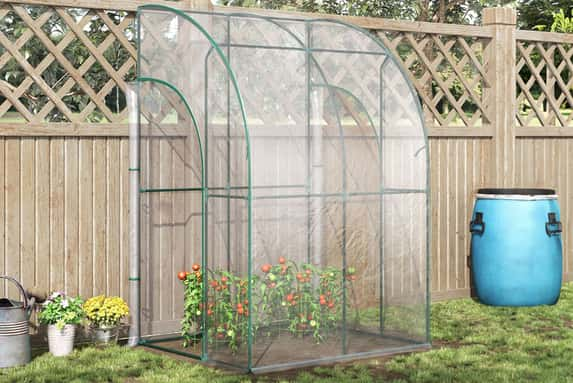 Outsunny-Outdoor-Walk-In-Lean-to-Wall-Tunnel-Greenhouse-1