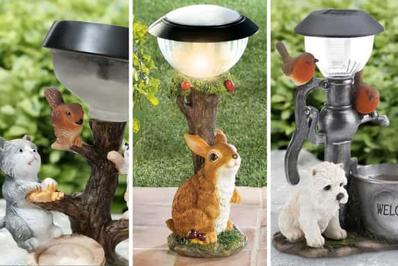 Mini-Squirrel-Puppy-Resin-Solar-Lamp-1