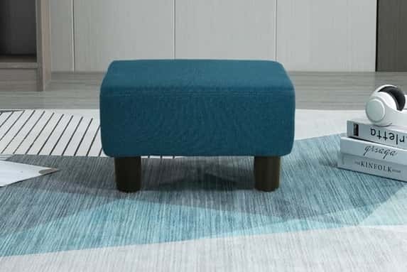 Linen-Upholstered-Footstool-Blue-1