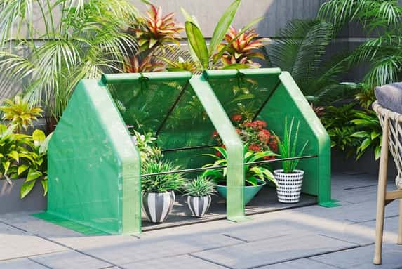 Mini-Small-Greenhouse-with-Steel-Frame-&-PE-Cover-1