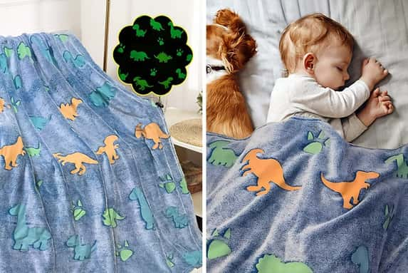 Glow-in-The-Dark-Dinosaur-Blanket-1