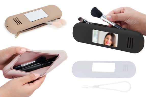 Portable-Silicone-Cosmetic-Brush-Case-with-Mirror-1