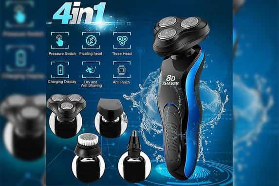 4-in-1-8D-Dry&Wet-USB-Rechargeable-Electric-Shaver-1