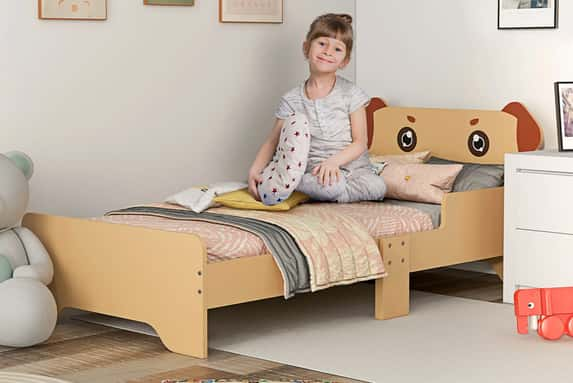 Kids-Bed-for-3-6-Years-Old-Puppy-Themed-Design-1