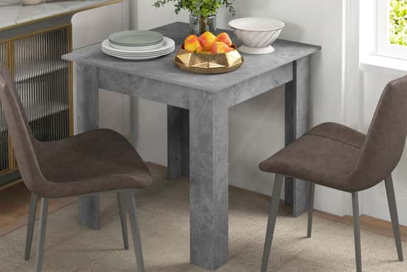 Square-Modern-Dining-Room-Table-with-Faux-Cement-Effect-1