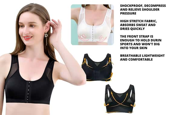 Women-Mesh-Front-Closure-Posture-Correction-Bra-1