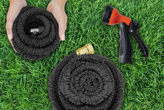 EXPANDABLE-FLEXIBLE-HOSEPIPE-GARDEN-HOSE-PIPE-MAGIC-SNAKE-+-GUN-Black-WATERING-1