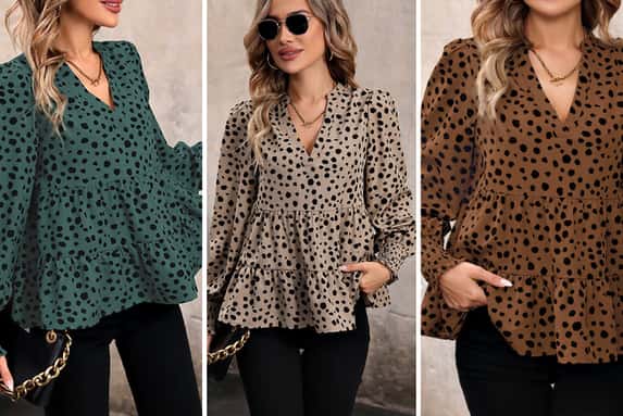 Women-V-neck-Leopard-Long-Sleeves-Blouse-1