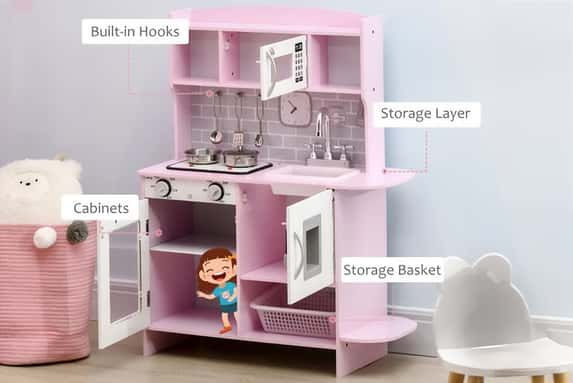 IRELAND-HOMCOM-Pink-Childrens-Kitchen-1