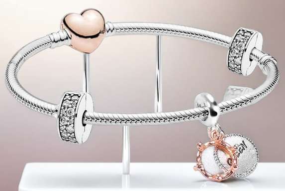 QUEEN-SILVER-&-ROSE-GOLD-CHARM-BRACELET-18.5CM