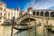 Venice, Italy, Stock Image - Gondola Bridge 2