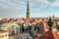 Riga, Latvia, Stock Image - Aerial Square Winter