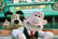 People in Wallace & Gromit costumes at Blackpool Pleasure Beach
