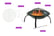 Steel-Folding-BBQ-Fire-Pit-With-Carry-Cover---Optional-Marshmallow-Tools