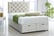 Chesterfield Headboard Plush Velvet Ottoman Divan Bed - side or end lift 2