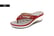 Leather-Women-Arch-Support-Soft-Flip-Flops-Sandals-Slippers-Shoes-RED