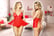 Red-Lace-&-Mesh-Baby-Doll-2-Pcs-set-1