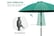 Outsunny-255cm-Parasol-Dark-Green-4