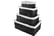 4-Piece-Wicker-Storage-or-Gift-Basket-Hampers-black