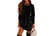 Solid-Long-Sleeve-Irregular-Dress-black