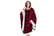 Womens-Poncho-Hooded-Blanket-red-plaid
