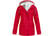 Women-Waterproof-Fleece-Hooded-Trench-Coat-Windbreaker-red