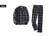 black-Men's-Home-Suits-Long-Sleeved-Pajamas-Set