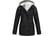 Women-Waterproof-Fleece-Hooded-Trench-Coat-Windbreaker-black