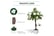 Outsunny-Artificial-Camellia-Plant-Realistic-Fake-Tree-Potted-Home-Office-90cm-White-4