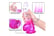 Realistic-Suction-Strap-on-Compatible-Transparent-Pink-Hands-Free-Dildo-3