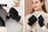USB Heating Gloves Knitted Fleece Heated Mittens-7